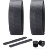 Image de BBB Cycling Stuurlint Racefiets - Beste Grip en Schokabsorptie - Lengte: 200cm - Dikte: 2.5mm - Inclusief Stuurdoppen - Zwart - UltraRibbon Gel Stuurtape BHT-15G