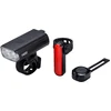 Image de BBB Cycling StrikeDuo 1400i Combo Voorlicht & Achterlicht Set - Met Afstandsbediening  1400 Lumen   USB Oplaadbaar   IPX4 Regenbestendig   Fietsverlichting Racefiets & Mountainbike   BLS-275i