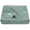 Image de Jollein - Deken Wieg 75x100cm - Wiegdeken, Wiegdekentje, Dekentje Baby - Basic Knit - Forest Green