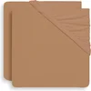 Image de Jollein - Baby Hoeslaken Jersey (Biscuit) - Katoen - 2 Stuks - Hoeslaken Wieg - 40/50x80/90cm
