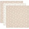 Image de Jollein - Hydrofiele Doek Small 70x70cm - Inbakerdoek, Spuugdoekjes, Baby Doeken - Zacht Katoen - Twig - Wild Rose - 3 Stuks