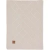 Image de Jollein - Deken Ledikant 100x150cm - Dekentje Baby - Check Knit Oatmeal