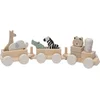 Image de Jollein - Houten Speelgoedtrein - Jungle Jambo - Jungle Dieren - Houten Speelgoed Voertuig - 100% FSC