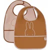 Image de Jollein x Nijntje - Baby Slab Waterproof - Slabbetjes - Miffy Peekaboo Wild Rose - 2 Stuks