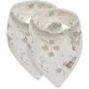 Image de Jollein Slabbetjes Bandana - 2 Stuks - 25 cm - Leafy Dreams