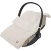 Image de Jollein Voetenzak voor Autostoel & Kinderwagen - Cloudy Rib - Katoen - 42x82cm - Oatmeal