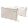 Image de Jollein Baby Bedbumper Ledikant - 180x30cm - Katoen - Cloudy Rib - Oatmeal