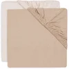 Image de Jollein Hoeslaken Ledikant - 60x120cm - Jersey - Blush/Wild Rose - 2 stuks