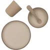 Image de Jollein Kinderserviesset Siliconen - met Bord, Kom, Beker - Natural Shades
