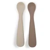 Image de Jollein Babylepel - Baby Bestek Siliconen - Natural Shades - 2 Stuks