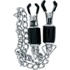Image de Steel Power Tools - Nipple Clamps Strong Chain - Bondage / SM Nipple clamps Zilver