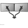 Image de Neomounts NEXT One DS70S-950BL2 Monitorarm 2 schermen - 17-35" - 1-18 kg/scherm (curved 15 kg/scherm) - gasveer - 180°-stop - Topfix - Easy Install-model - 100% plasticvrije verpakking - zwart