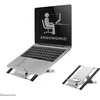 Image de Neomounts NSLS100 laptop- of tablet standaard - 10-22" - universeel - 6 hoogteposities - opvouwbaar en lichtgewicht ontwerp geschikt voor hybride werk - Incl. opberghoes - zilver