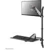 Image de Neomounts WL90-325BL1 Zit-sta werkstation wand - 17-32" - 1-9 kg (curved 6 kg) - gasveer - zwart