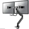 Image de Neomounts NM-D775DXBLACK Crossbar monitorarm 2 schermen - 10-32" - 1-8 kg/scherm - gasveer - 180°-stop - Topfix - zwart