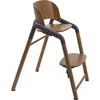 Image de Bugaboo Giraffe houten kinderstoel, verstelbaar in 1 seconde, Dark Wood/Grey