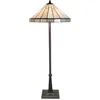 Image de Lumilamp Tiffany Vloerlamp Ø 50x164 cm Beige Glas