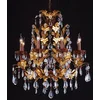 Image de Lumilamp Kroonluchter 90-150 x Ø 75 cm Goudkleurig Bruin IJzer
