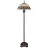 Image de Lumilamp Tiffany Vloerlamp Ø 50x165 cm Beige Bruin Metaal