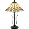 Image de Lumilamp Tiffany Tafellamp Ø 40x60 cm Beige Glas