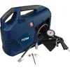 Image de FERM - CRM1049 - Draagbare - compressor - 1100W - 8 bar - 180l/min - Olie vrij - 3 meter - rubber - luchtslang - Met - Universele - snelkoppeling - 5 meter - stroomkabel - Met - Bandenvuller - Blaastuit - Balnaald - Ventiel adapter - Tapse adapter