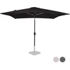 Image de VONROC Premium Stokparasol Rosolina 280x280cm - Incl. beschermhoes   Vierkante parasol - Kantelbaar   UV werend doek - Zwart