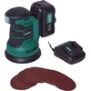 Image de VONROC Accu schuurmachine   VPower 20V - Incl. 4.0Ah accu & oplader - Ø125mm - Met stofzak & 12 stuks schuurpapier