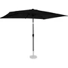 Image de VONROC Premium Parasol Rapallo 200x300cm   Duurzame parasol - Kantelbaar   UV werend doek - Antraciet/Zwart   Incl. beschermhoes