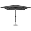 Image de VONROC Premium Stokparasol Rosolina 280x280cm - Incl. beschermhoes   Vierkante parasol - Kantelbaar   UV werend doek   Grijs