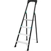 Image de VONROC PRO Huishoudtrap   Aluminium klustrap inklapbaar   4 treden antislip   max. belastbaarheid 150kg