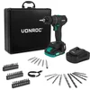 Image de VONROC PRO Accuboormachine 20V   40 Nm   Brushless motor - 17 schroefstanden + boorstand - Incl. 2.0Ah accu, snellader en 46 accessoires in luxe koffer