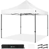 Image de VONROC Partytent - 3x3 m   Premium easy-up Partytent - Modulair Ontwerp   Opvouwbaar   Waterdicht   Stalen Frame - 50+ UV Bescherming - Incl. Opbergtas - Wit