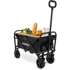 Image de VONROC Bolderkar   Compact model   Opvouwbaar   60 kg draagvermogen   50l inhoud   Massieve anti-lek wielen   Stevig stalen frame   Polyester 600D   Zwart