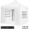 Image de VONROC Easy-Up Partytent   3x3 m - Premium easy-up Partytent - Set incl. Zijwanden - Modulair Ontwerp   Opvouwbaar   Waterdicht   Stalen Frame - 50+ UV Bescherming - Incl. Opbergtas - Wit