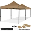 Image de VONROC Easy-Up Partytent   6x3 m   Premium easy-up Partytent - Set incl. 2x Tent en 1x Koppel-systeem - Modulair Ontwerp   Opvouwbaar   Waterdicht   Stalen Frame - 50+ UV Bescherming - Incl. Opbergtassen   Beige