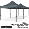 Image de VONROC Easy-Up Partytent   6x3 m   Premium easy-up Partytent - Set incl. 2x Tent en 1x Koppel-systeem - Modulair Ontwerp   Opvouwbaar   Waterdicht   Stalen Frame - 50+ UV Bescherming - Incl. Opbergtassen   Grijs