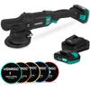 Image de VONROC PRO Excentrische Polijstmachine 20V - Ø 125mm - Brushless motor   7 snelheden (2000-5000/min) - Soft Start  Complete set incl. 2x 2.0Ah Accu’s, Snellader en 5 Polijstschijven