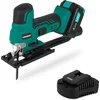 Image de VONROC decoupeerzaag 20V   Ergonomische T-handgreep   Instelbare snelheid, pendelstand & zaaghoek   Incl. twee zaagbladen - Incl. 4.0Ah accu en een snellader