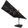 Image de VONROC LED Parasolverlichting - 15 lichtstrips - warm wit - voor VONROC zweefparasols Bardolino en Pisogne of baleinen vanaf 69 cm - oplaadbare 2600 mAh accu   (parasol niet inbegrepen)