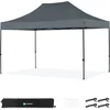 Image de VONROC Partytent - 3x4.5 m   Premium easy-up Partytent   Modulair ontwerp - Opvouwbaar   Waterdicht   Stalen Frame - 50+ UV Bescherming - Incl. Opbergtas - Grijs
