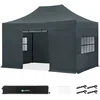 Image de VONROC Easy-Up Partytent   3x4.5 m - Premium easy-up Partytent - Set incl. Zijwanden - Modu-lair Ontwerp   Opvouwbaar   Waterdicht   Stalen Frame - 50+ UV Bescherming - Incl. Opbergtas - Grijs