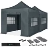 Image de VONROC Partytent   6x3 m   Premium easy-up Partytent - Set incl. 2x Tent, Zijwanden en Kop-pelsysteem - Modulair Ontwerp   Opvouwbaar   Waterdicht   Stalen Frame - 50+ UV Bescher-ming - Incl. Opbergtassen   Grijs