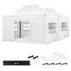 Image de VONROC Partytent   6x4.5 m   Premium easy-up Partytent - Set incl. 2x Tent, Zijwanden en Kop-pelsysteem - Modulair Ontwerp   Opvouwbaar   Waterdicht   Stalen Frame - 50+ UV Bescher-ming - Incl. Opbergtassen   Wit