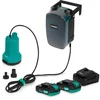 Image de VONROC Accu Dompelpomp 20V - 90W   4.500 l/h, 0,8 bar   vlakzuigend tot 1mm   schoonwater - Incl. 2x 2.0Ah accu en snellader