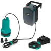 Image de VONROC Accu Dompelpomp 20V - 90W   3.800 l/h, 0.6 bar   vlakzuigend tot 1mm - schoon- en vuilwater - Incl. 4.0Ah accu en snellader