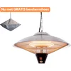 Image de Sunred   Sirius - Bright lijn - Zilver   Hangend model - Terrasverwarmer   Halogeen technologie   2100W   ECO   3 standen   Elektrische heater   heater