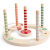Image de BS Toys Ringwerpen Werpspel - Buitenspeelgoed vanaf 4 jaar - Ring Gooien Speelgoed - Werpspel Kinderen - 5 ringen - Werpspel hout - Buiten speelgoed - Buitenspel - Buiten Spellen - Tuin Speelgoed - Houten speelgoed - Cadeau Kind