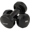 Image de Tunturi Dumbbell set - 2 x 5,0 kg - Vinyl - Zwart - Incl. gratis fitness app