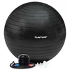Image de Tunturi Anti Burst Fitness bal met Pomp - Yoga bal 65 cm - Pilates bal - Zwangerschapsbal   220 kg gebruikersgewicht - Incl Trainingsapp   Zwart