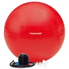 Image de Tunturi Anti Burst Fitness bal met Pomp - Yoga bal 75 cm - Pilates bal - Zwangerschapsbal   220 kg gebruikersgewicht - Incl Trainingsapp   Rood